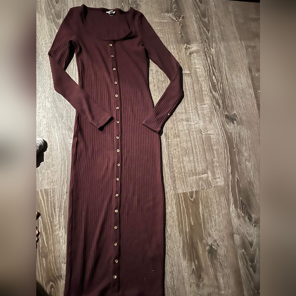 Purple full length bodycon